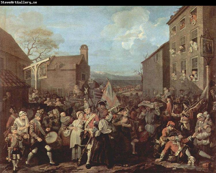 William Hogarth March of the Guards to Finchley